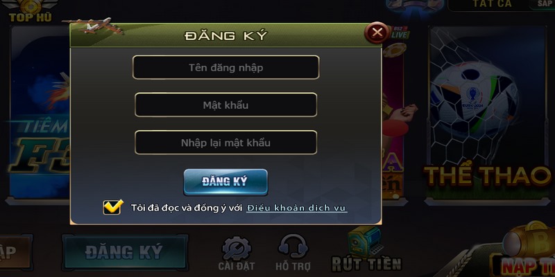 Bạn hãy đăng ký tài khoản tại cổng game để nhận khuyến mãi B52 CLUB