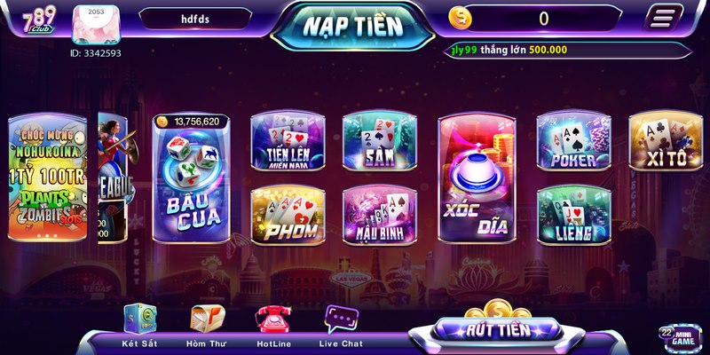 Game đổi thưởng tại 789CLUB uy tín, chất lượng cao